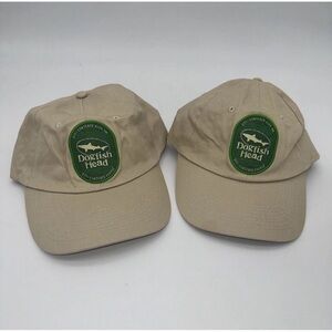 Bundle of 2 Dogfish Head Brewery Ale Baseball Cap Hat Dad Craft Beer Green Patch